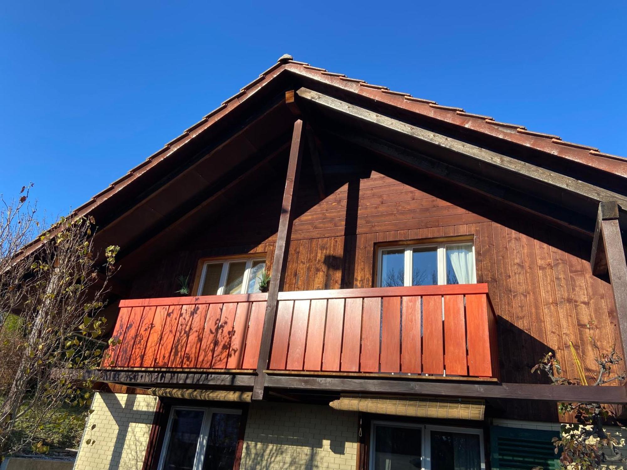 Naturnahe Familienwohnung Ruschegg Exterior photo